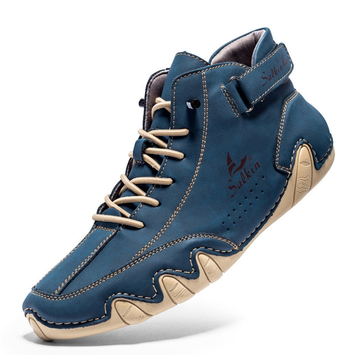 Mens Orthopedic Leather Shoes Comfortable Fit