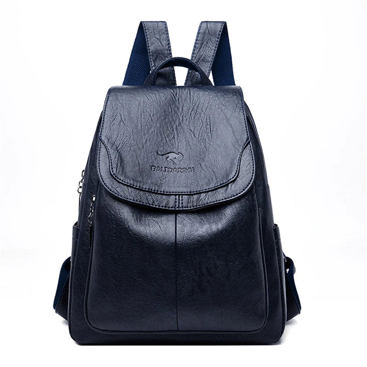 Womens Leather Backpack Theft-Resistant Stylish Design