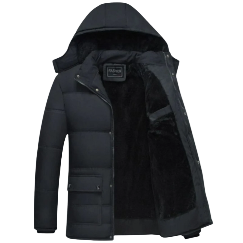 Mens Padded Winter Coat Modern Cut