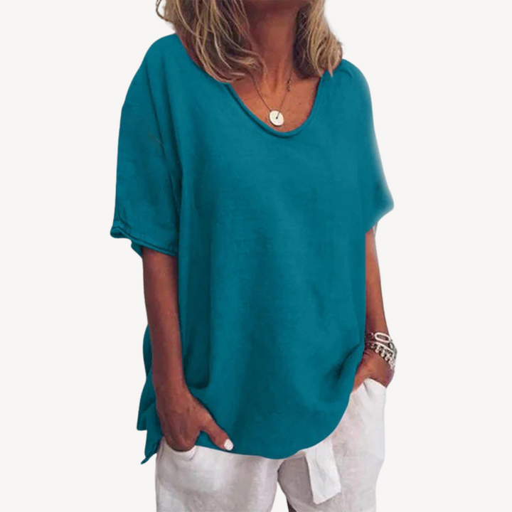 Womens Loose Fit T-Shirt Cotton Blend