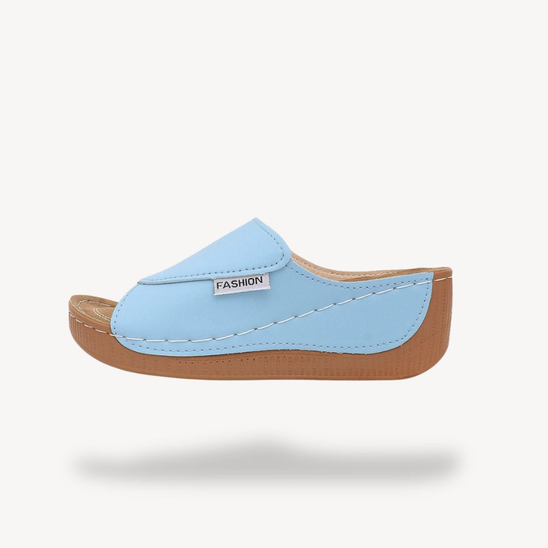 Womens Leather Orthopedic Wedge Sandals Comfortable Fit