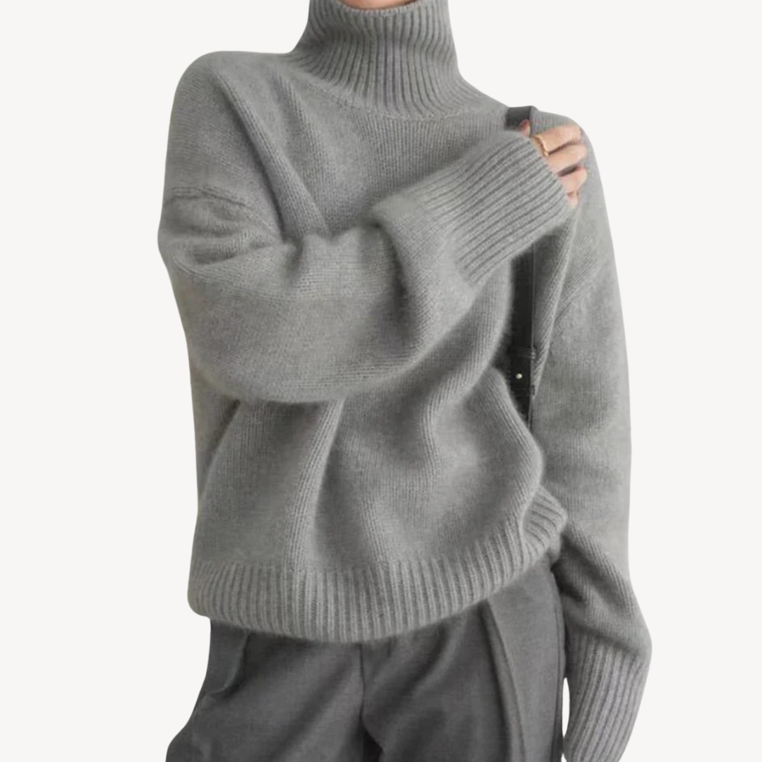 Womens Ribbed Knit Sweater Crewneck Soft Fit