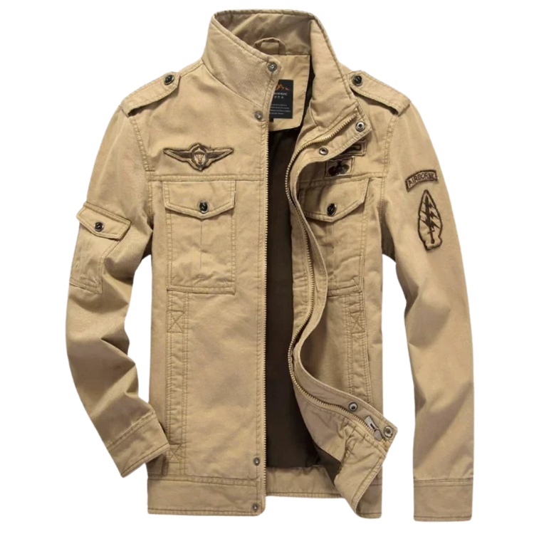 Mens Military Jacket Rugged Style Regular Fit