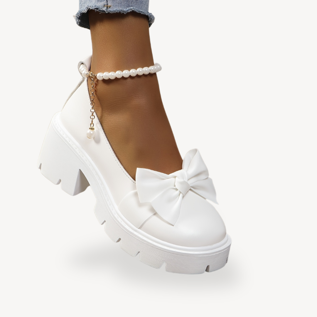 Womens Orthopedic Faux Leather Pumps Platform Style
