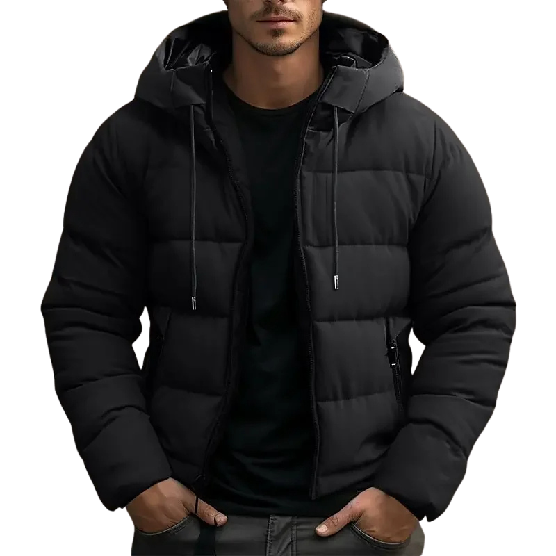 Mens Down Puffer Coat Insulated Warm Fit
