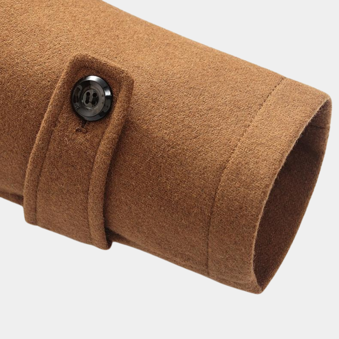 Mens Business Coat Wool Blend Classic Fit