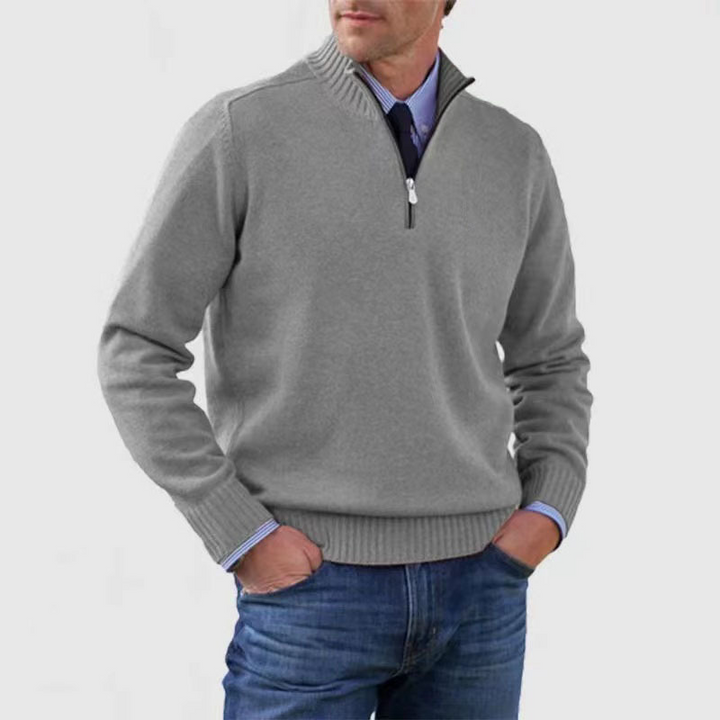 Mens Sweater Half-Zip Pullover