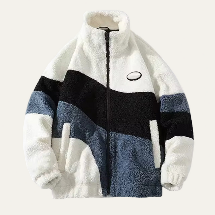 Mens Fleece Jacket High Neck Cozy Fit