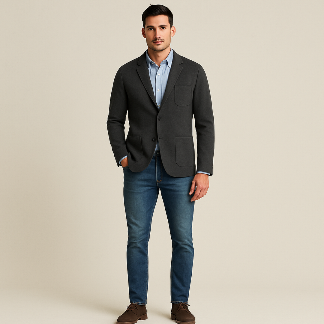 Mens Linen Blazer Formal Fit Wedding Guest