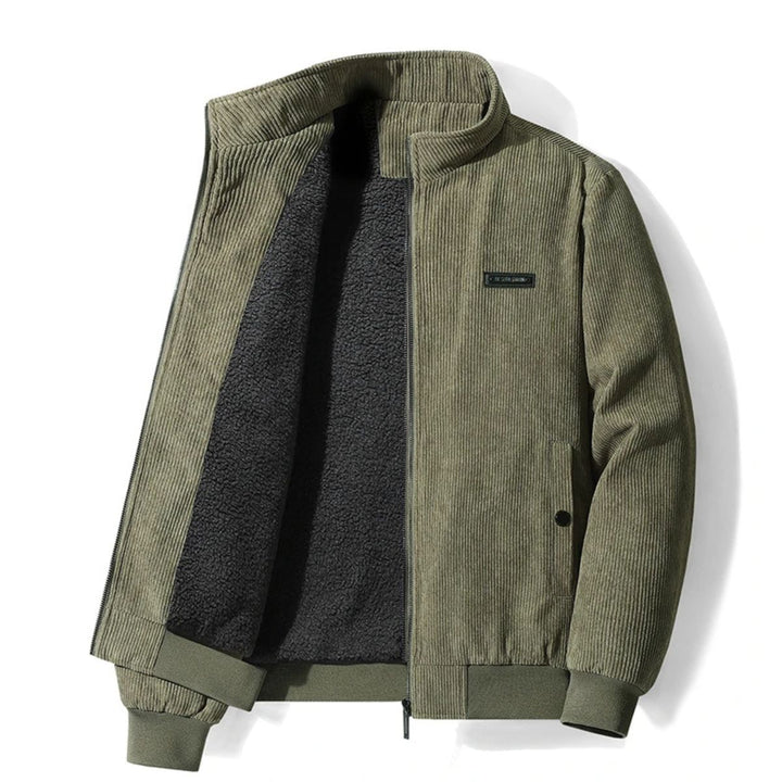 Mens Corduroy Jacket Fleece Lined Modern Fit