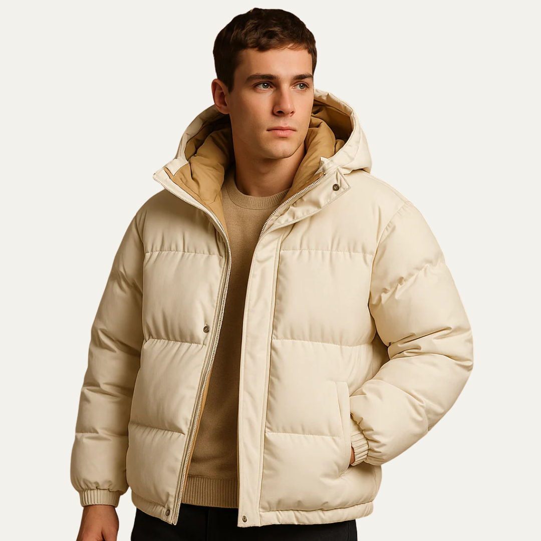 Mens Quilted Down Jacket Puffer Style