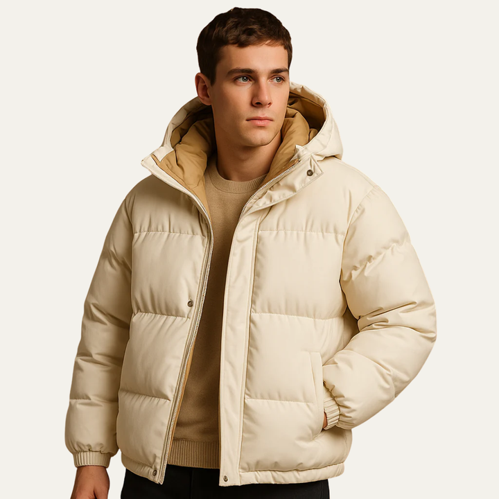 Mens Quilted Down Jacket Puffer Style