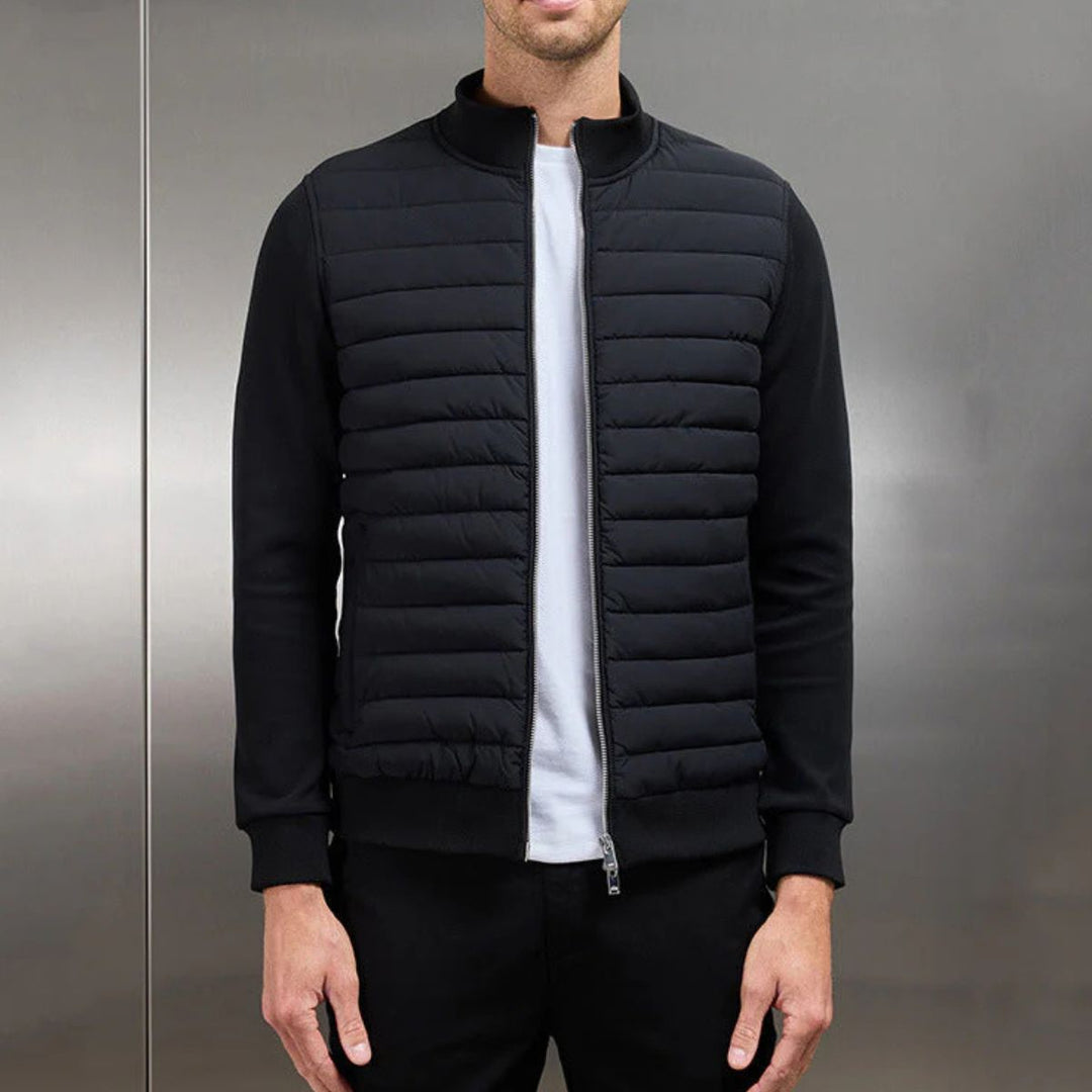 Mens Quilted Puffer Jacket Lightweight Insulated Coat
