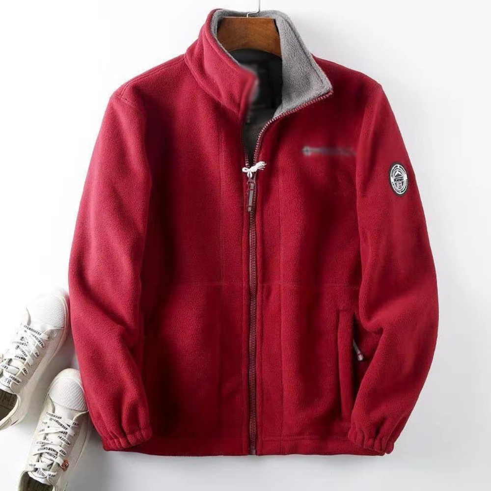 Mens Fleece Jacket Soft High Collar