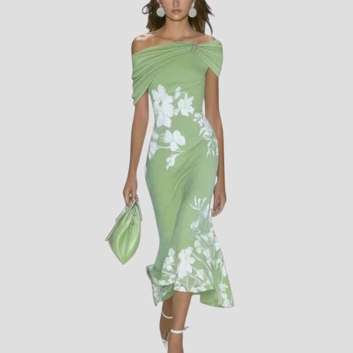Womens Floral Dress Romantic Fit
