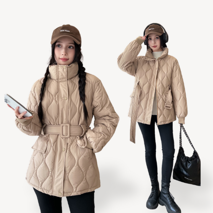 Womens Puffer Jacket with Warm Padding Regular Fit - BritishMode