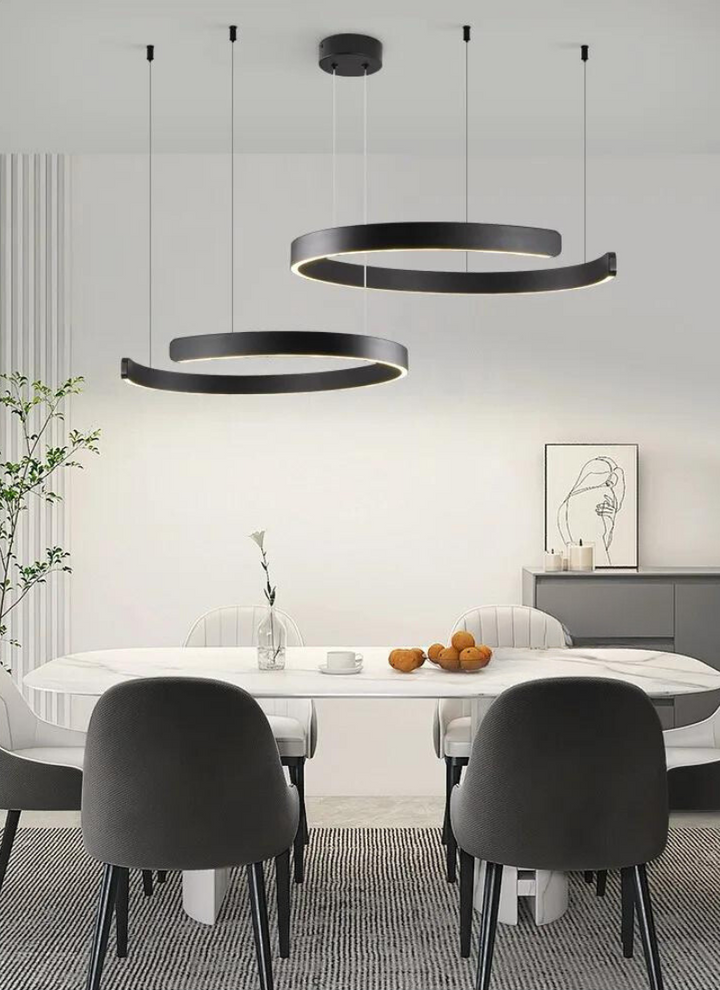 LED Ceiling Fixture Circular Soft Warm Lighting