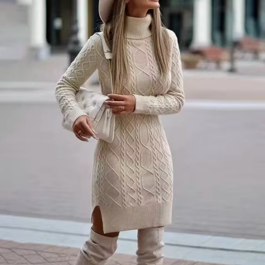 Womens Knit Dress Long Sleeve Winter Ready