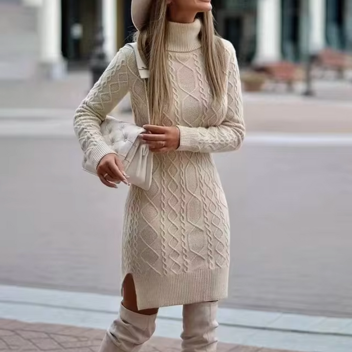 Womens Knit Dress Long Sleeve Winter Ready