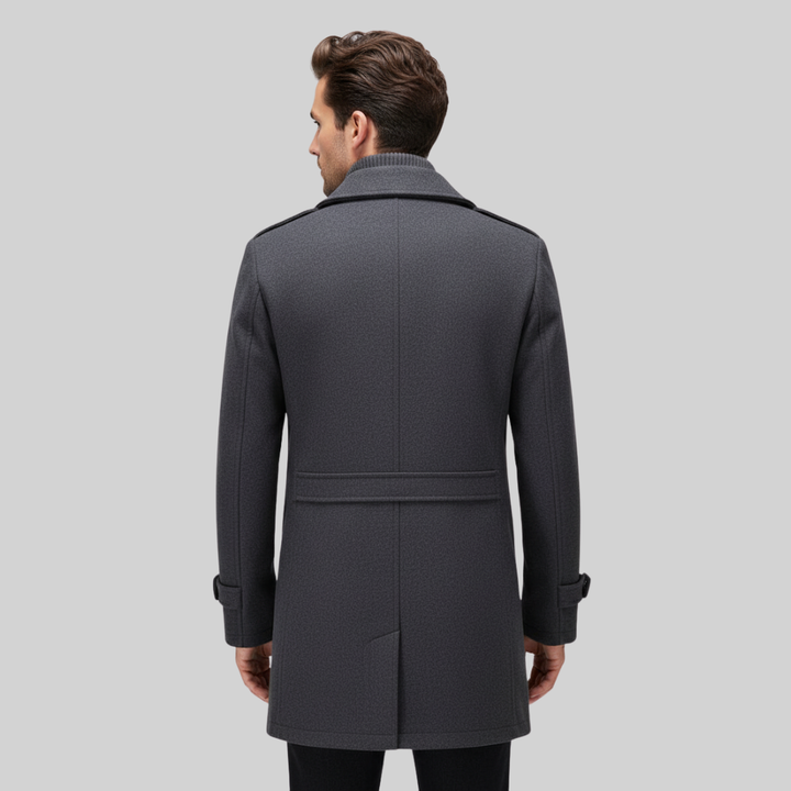 Mens Slim Wool Business Coat