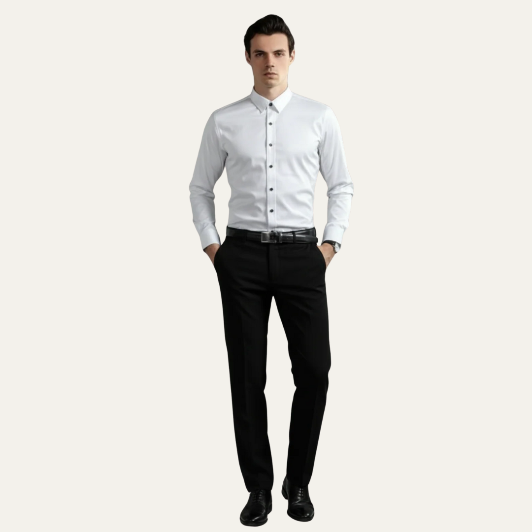 Mens Dress Shirt Tailored Fit Button Down