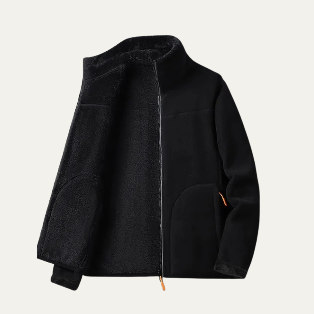Womens Fleece Jacket Soft Zip Front