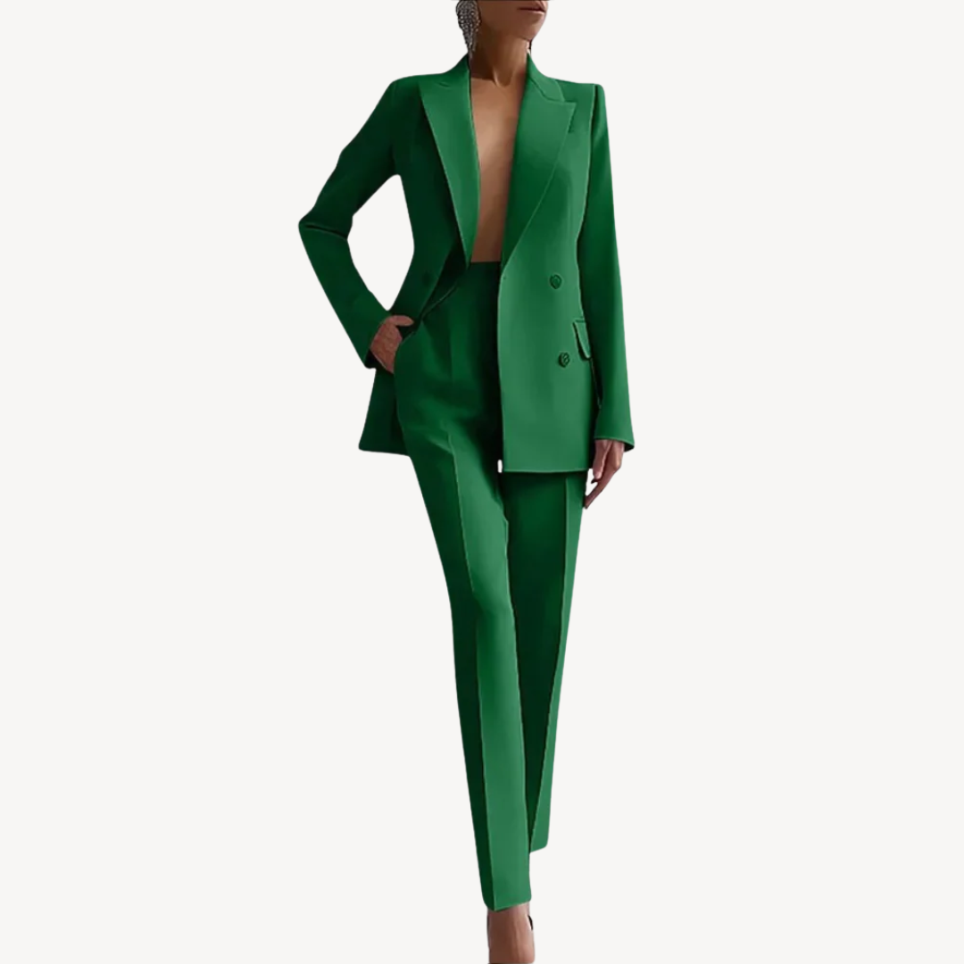 Womens Business Suit Set Fabric Tailored Fit