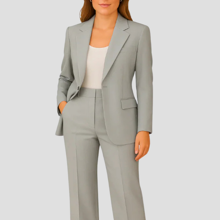Womens Blazer with Notch Lapel Tailored Fit