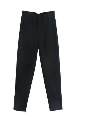 Womens High-Waisted Work Trousers Classic Fit
