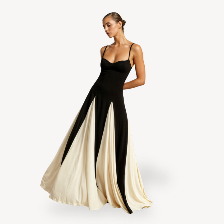 Womens Evening Maxi Dress Satin Fabric