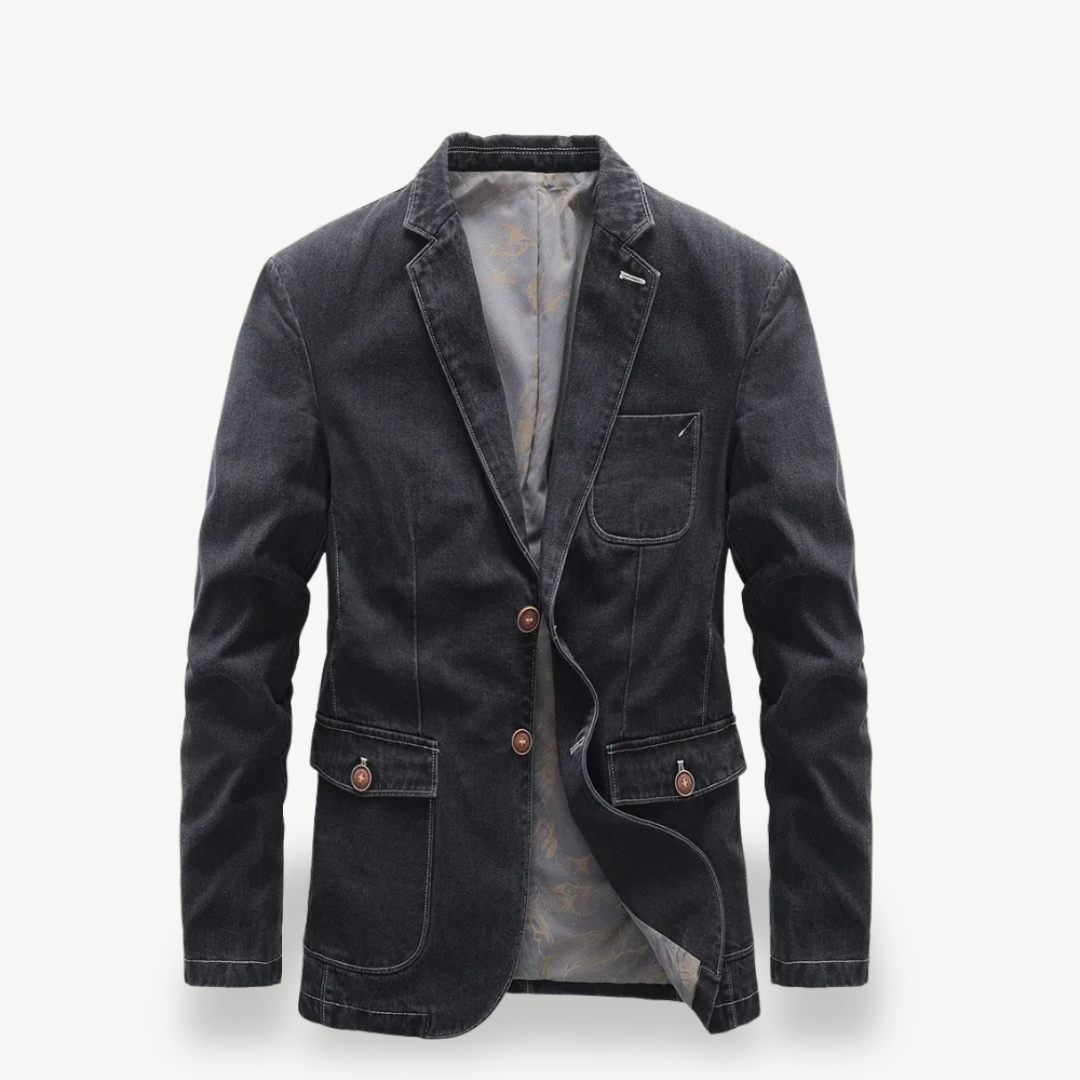 Mens Denim Blazer Casual Fit