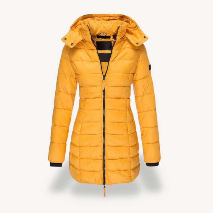 Womens Puffer Jacket Insulated Hooded Fit