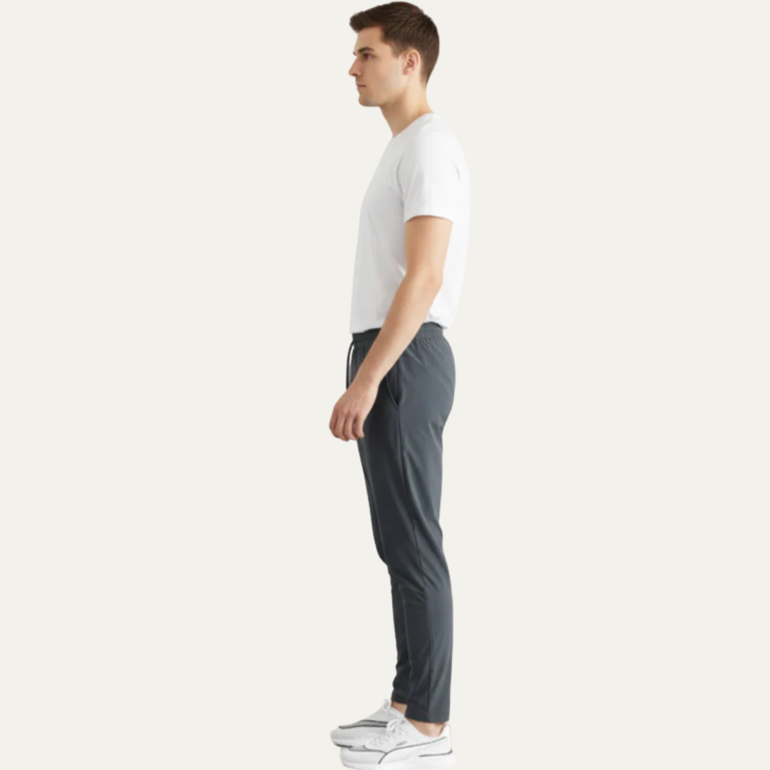 Mens Casual Pants Lightweight Tapered Fit