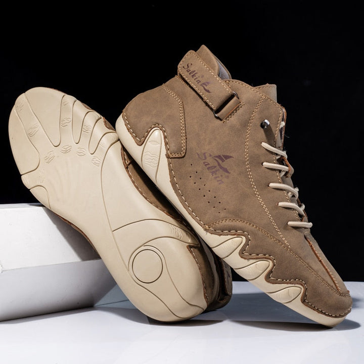 Mens Orthopedic Leather Shoes Comfortable Fit