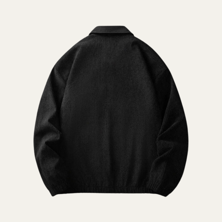 Mens Workwear Zip Jacket Textured Oversized Fit