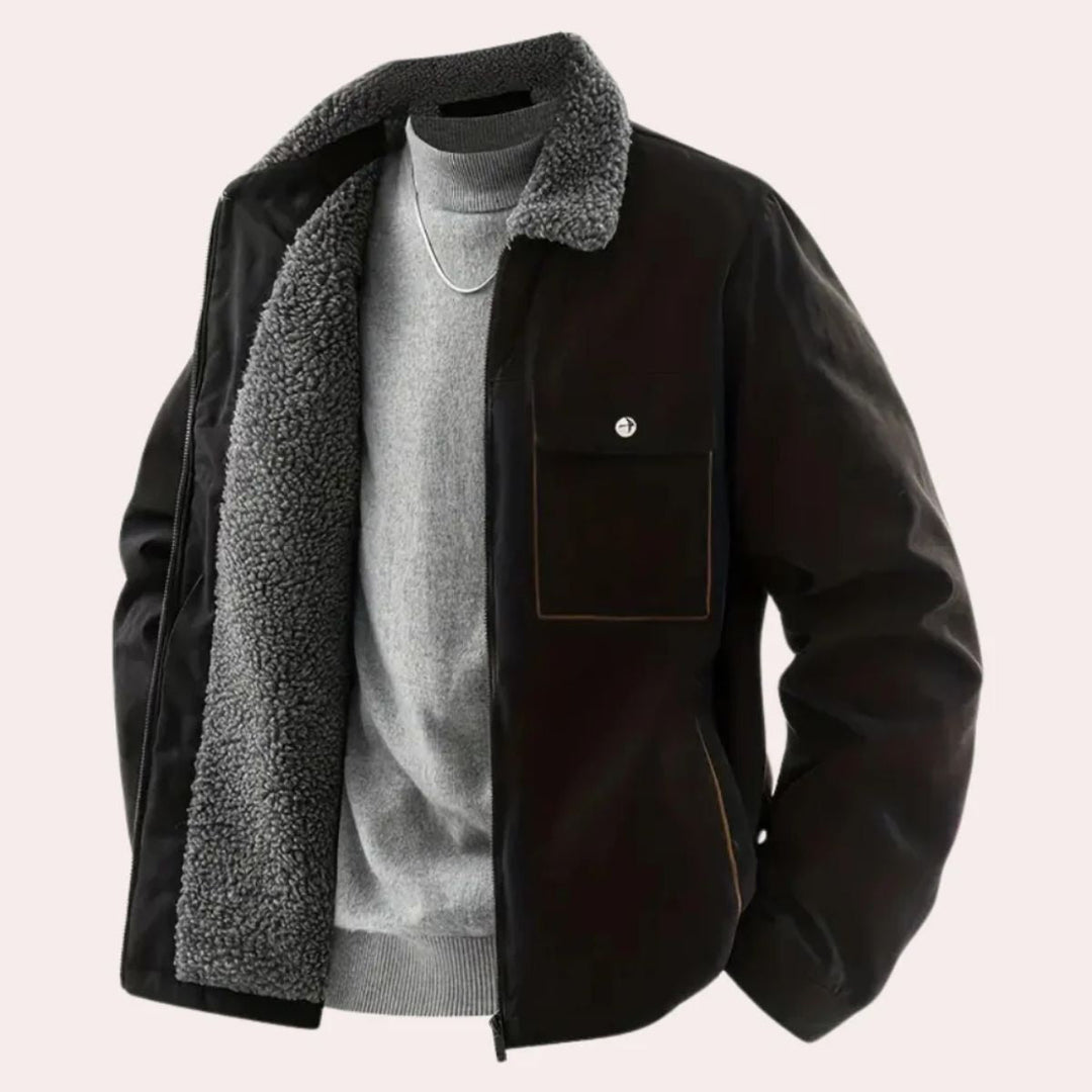 Mens Winter Coat Fleece Lined Insulated Fit
