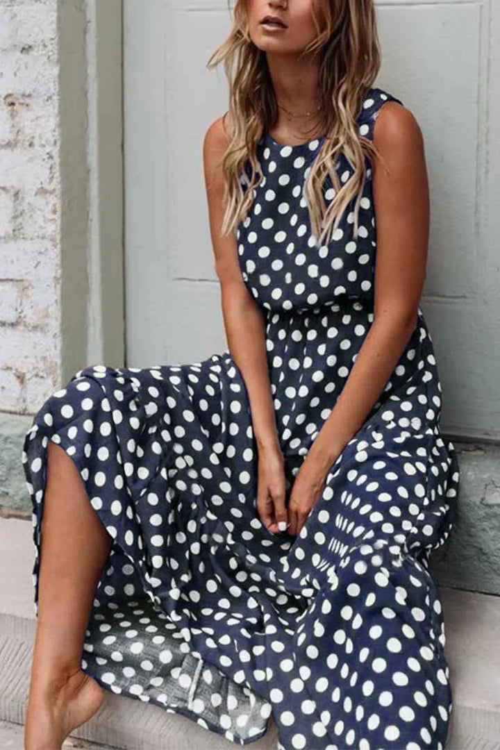 Womens Maxi Dress Floral Loose Fit