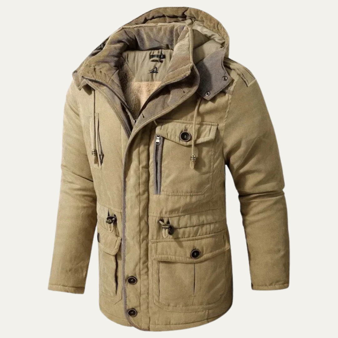 Mens Corduroy Utility Jacket Sherpa Collar