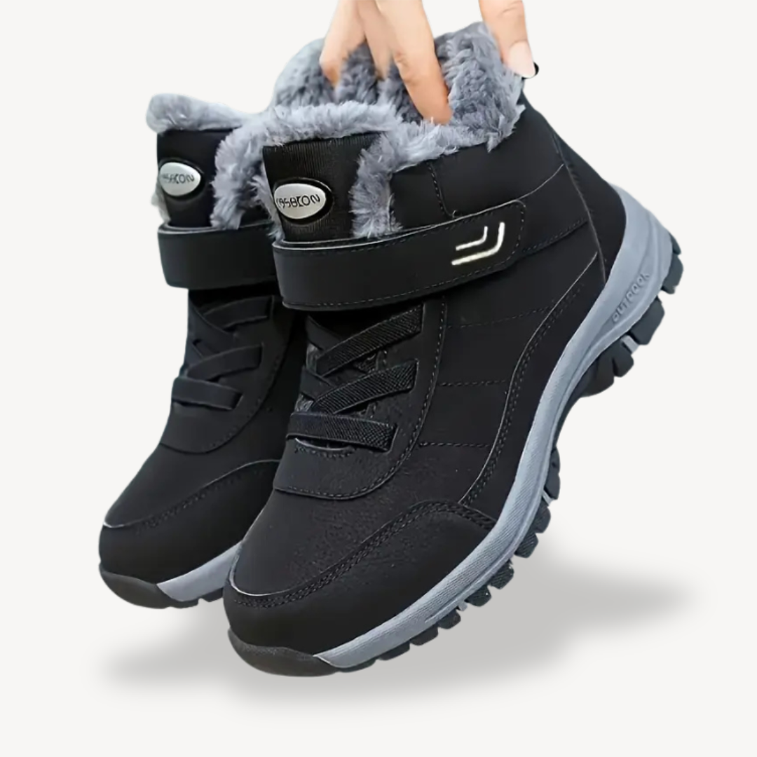 Mens Orthopedic Winter Boots Faux Fur Lined