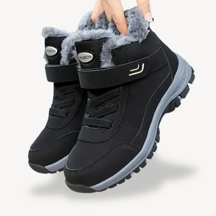 Mens Orthopedic Winter Boots Faux Fur Lined