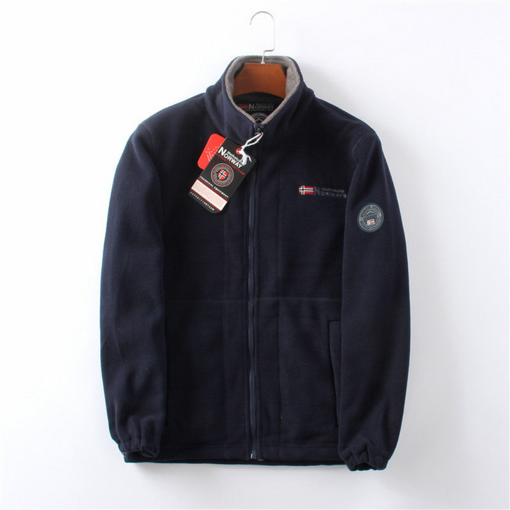 Mens Fleece Jacket with Zip Soft Fit