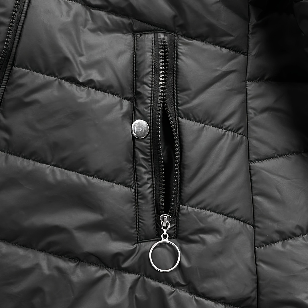 Womens Puffer Coat with Hooded Design