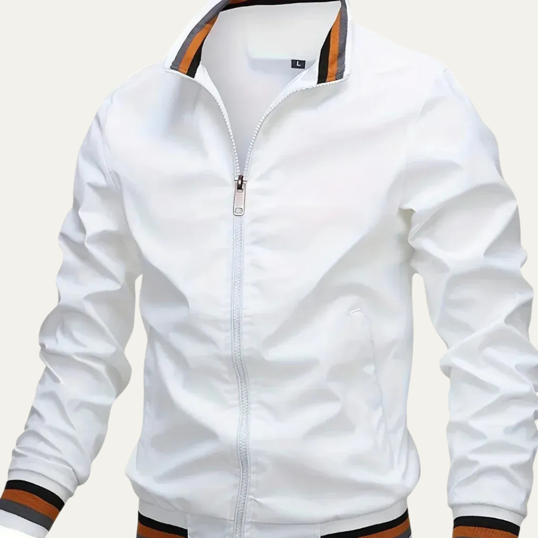 Mens Bomber Jacket Stand Collar Oversized Outdoor