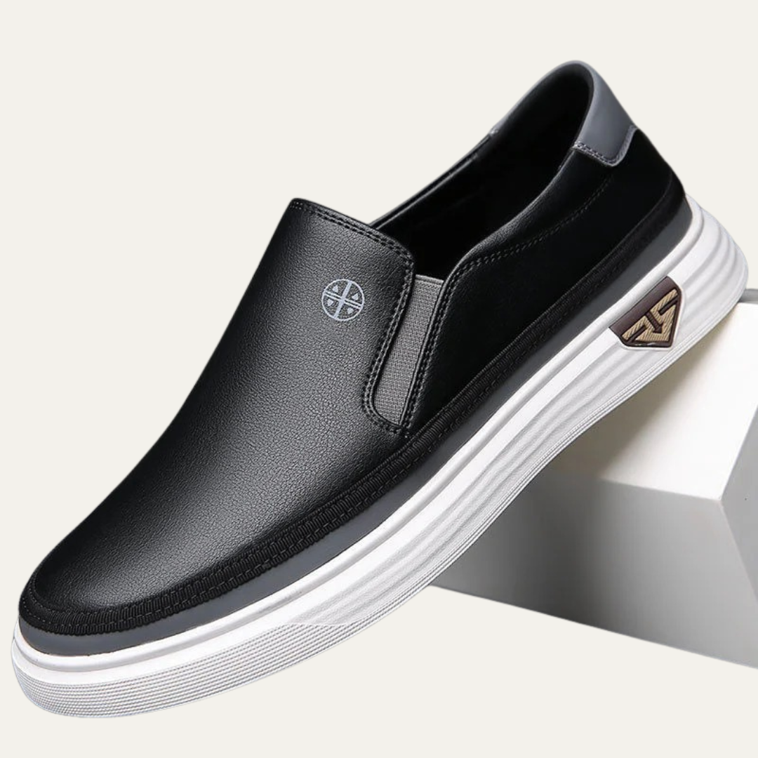 Mens Loafers Slip-On Thick Sole Casual