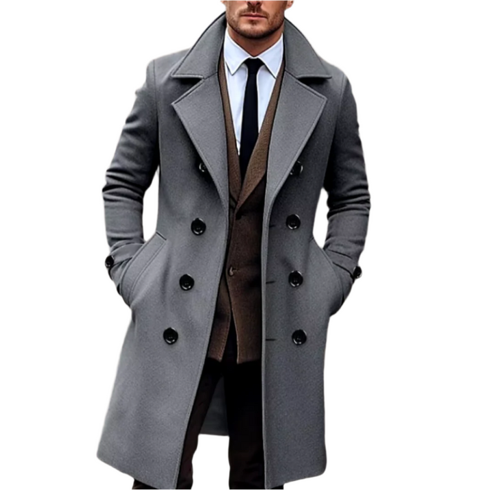 Mens Casual Trench Coat Lightweight Classic Fit