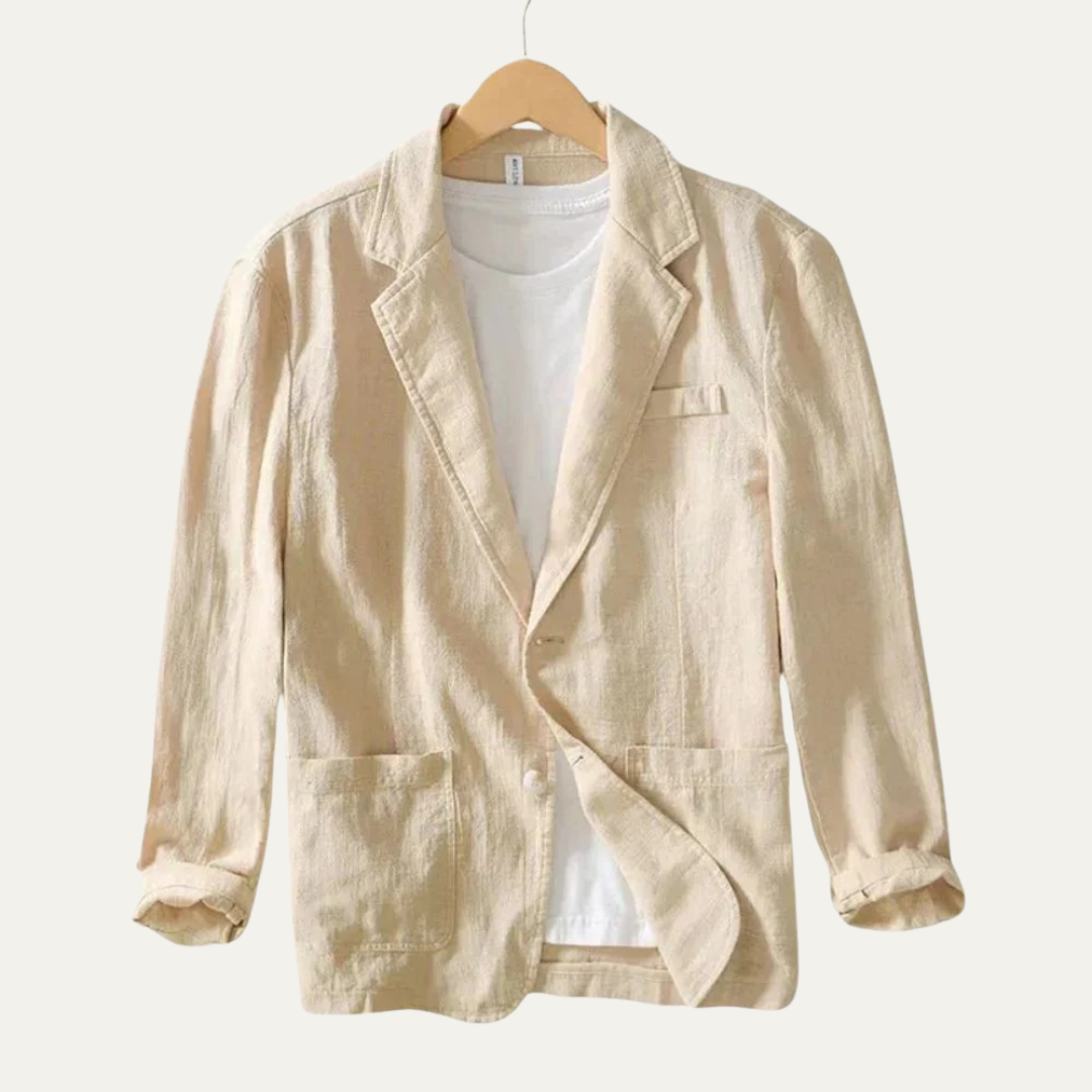 Mens Casual Blazer Lightweight Linen Style