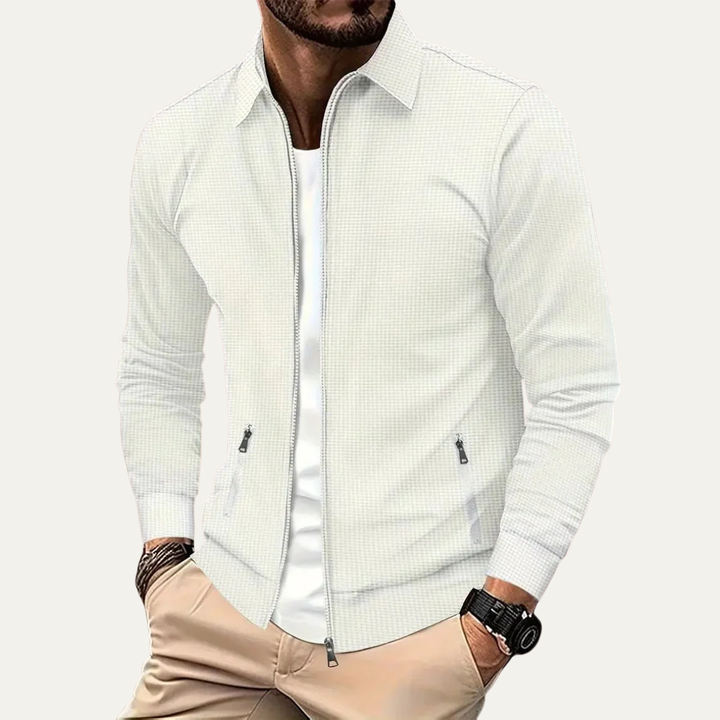 Mens Harrington Jacket Full Zip Contemporary Style