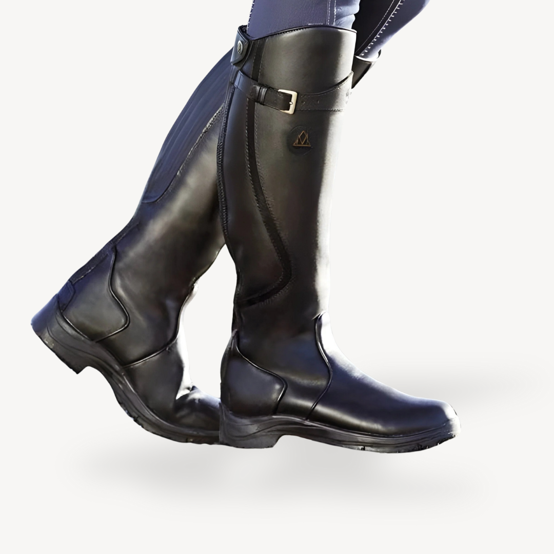 Womens Orthopedic Riding Boots PU Leather