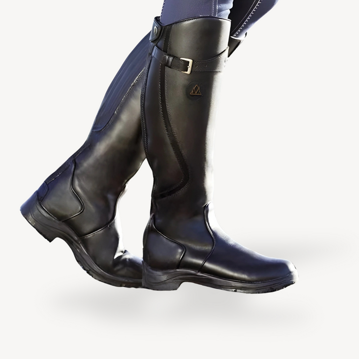Womens Orthopedic Riding Boots PU Leather