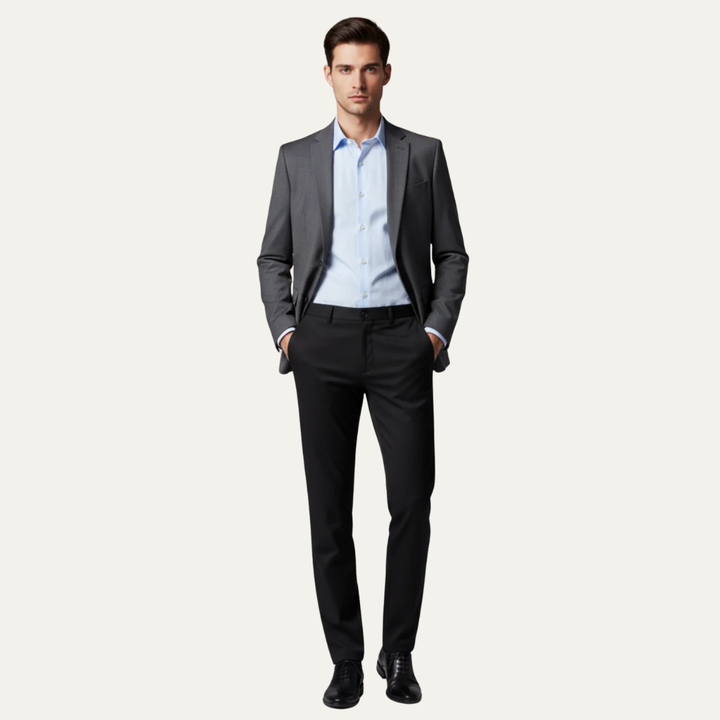 Mens Dress Pants Tailored Flat Front